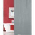 ΚΟΥΡΤΙΝΑ ΜΠΑΝΙΟΥ SOLID 180(Μ)X220(Υ) ΓΚΡΙ