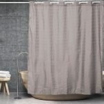 ΚΟΥΡΤΙΝΑ ΜΠΑΝΙΟΥ SQUARESOFSQUARES HOOKLESS ΓΚΡΙ 180(Μ)x200(Υ)