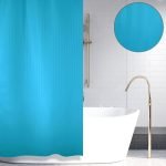 ΚΟΥΡΤΙΝΑ ΜΠΑΝΙΟΥ LUXOR ΜΠΛΕ 180(Μ)X180(Υ)