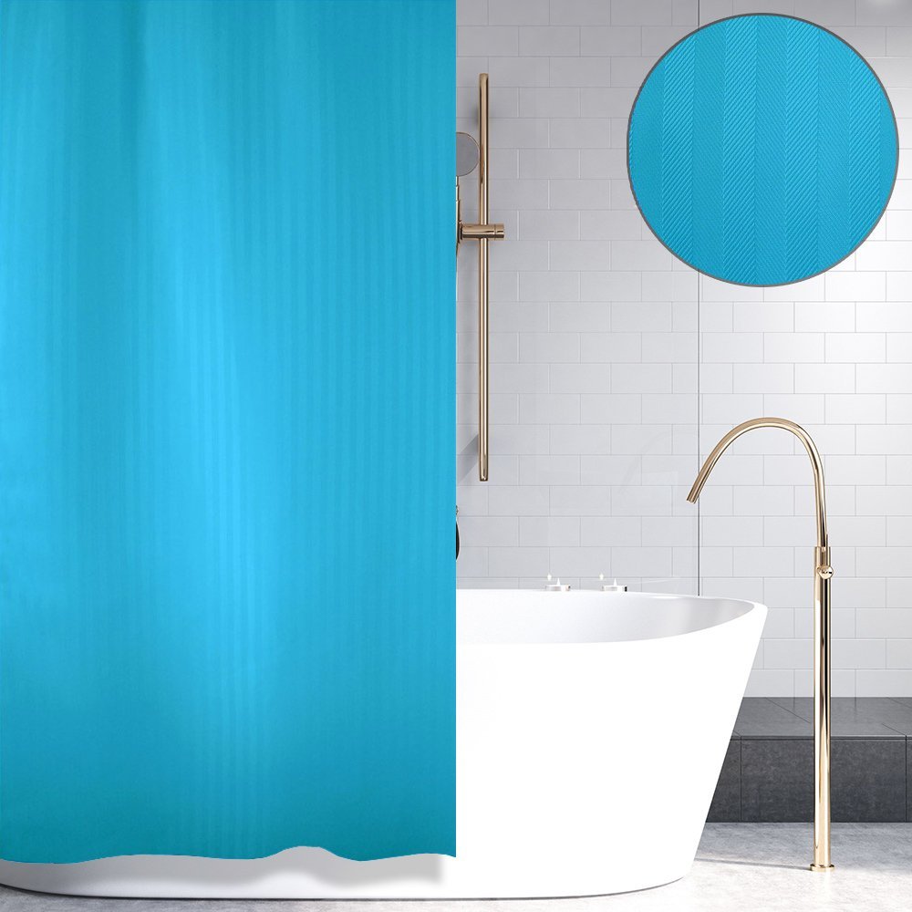 koyrtina-mpanioy-luxor-mple-180x200-1805blue ΚΟΥΡΤΙΝΑ ΜΠΑΝΙΟΥ LUXOR ΜΠΛΕ 180(Μ)X180(Υ) - Image 1