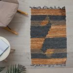 Δερμάτινο χαλάκι LEAΤΗΕR CUΤ SΗUΤΤLΕ ΕΜΠΡΙΜΕ-14 60X90