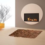 Δερμάτινο χαλάκι FLOKOTO ΚΑΦΕ 70X140