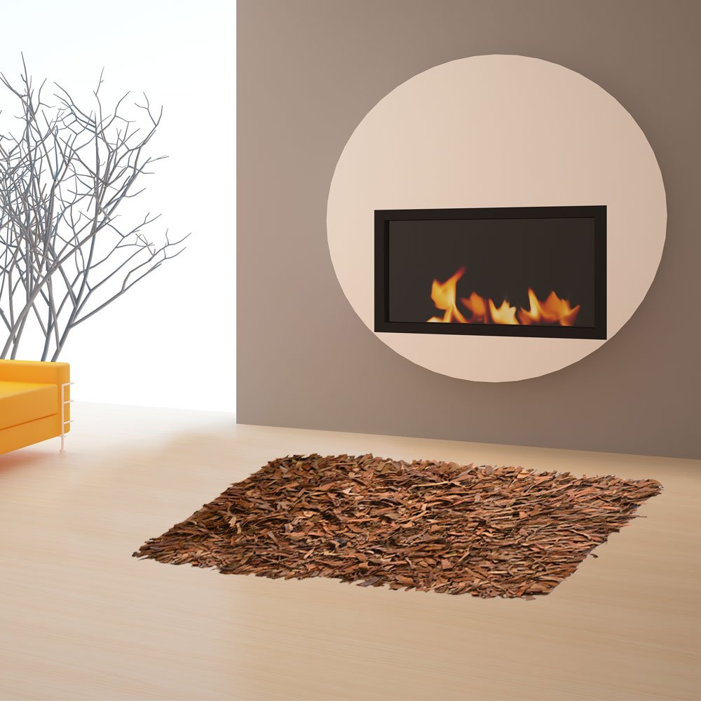 leather-rug-flokoto-brown-70x140-202521 Δερμάτινο χαλάκι FLOKOTO ΚΑΦΕ 70X140 - Image 1