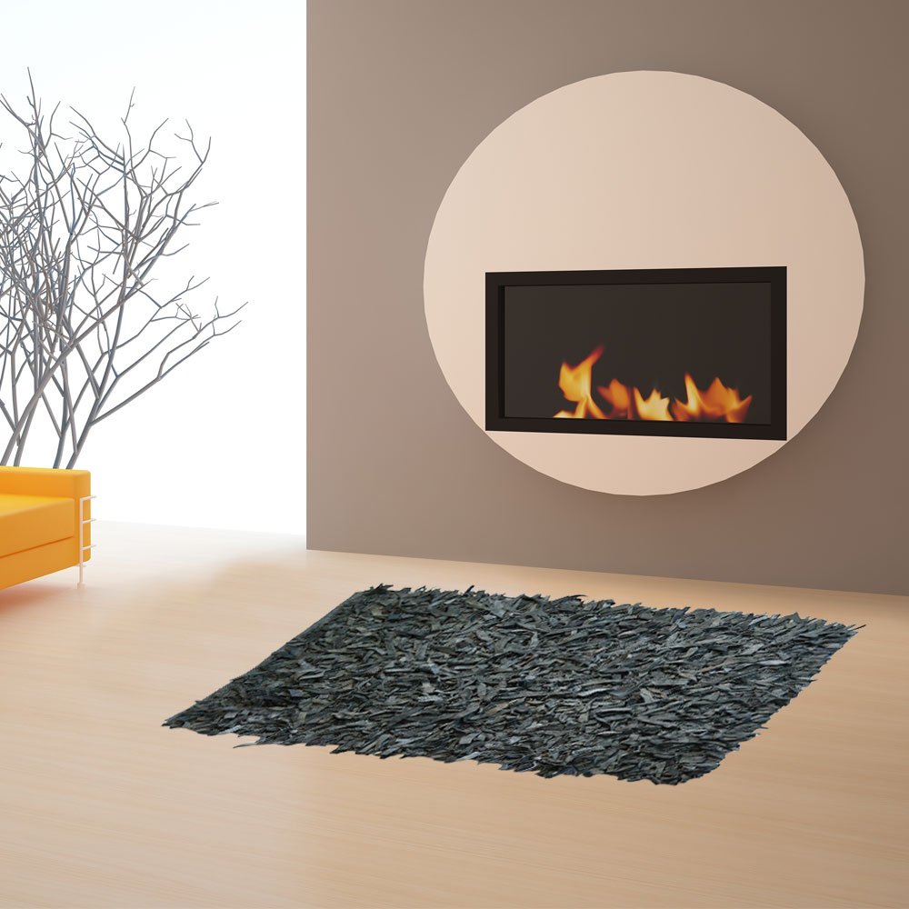 leather-rug-flokoto-grey-70x140-202520 Δερμάτινο χαλάκι FLOKOTO ΓΚΡΙ 70X140 - Image 1