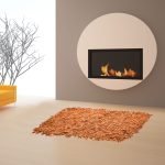 Δερμάτινο χαλάκι FLOKOTO ΠΟΡΤΟΚΑΛΙ 70X140