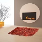 Δερμάτινο χαλάκι FLOKOTO ΚΟΚΚΙΝΟ 70X140