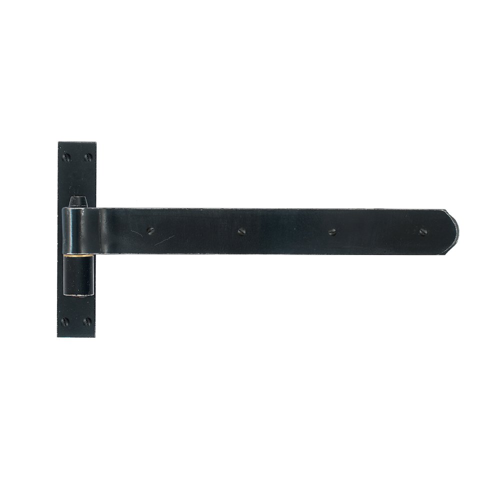 maskoula008 Σιδερένιος, συρόμενος σφυρήλατος μεντεσές (Μάσκουλο) σε μάυρο αντικέ Νο 029 - Image 1