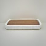 ΣΑΠΟΥΝΟΘΗΚΗ ΠΟΛΥΕΣΤΕΡΙΚΗ ΜΕ ΓΡΑΜΜΕΣ ΞΥΛΟ ΑΣΠΡΟ SL998