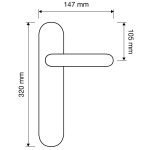 Ιταλικό Πομολό με Πλάκα Chic σε Μπρονζέ Σκούρο 142 - Image 2