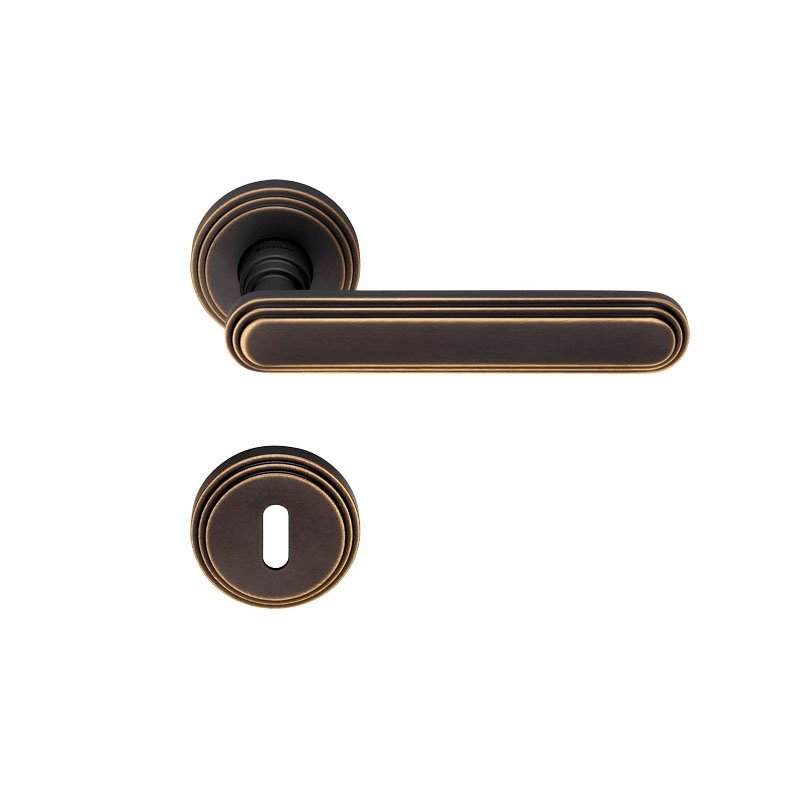 004 linea cali chic 20-2-24 Ιταλικό Πομολό με Ροζέτα Chic σε Μπρονζέ Σκούρο 143 - Image 1