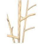 Καλόγερος 12 θέσεων Μασίφ Σφυρήλατος σε Μπέζ χρώμα - Image 4