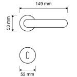 Ιταλικό Πομολό με Ροζέτα Chic σε Μπρονζέ Σκούρο 143 - Image 2