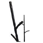 Καλόγερος 12 θέσεων Μασίφ Σφυρήλατος σε Μαύρο χρώμα - Image 2