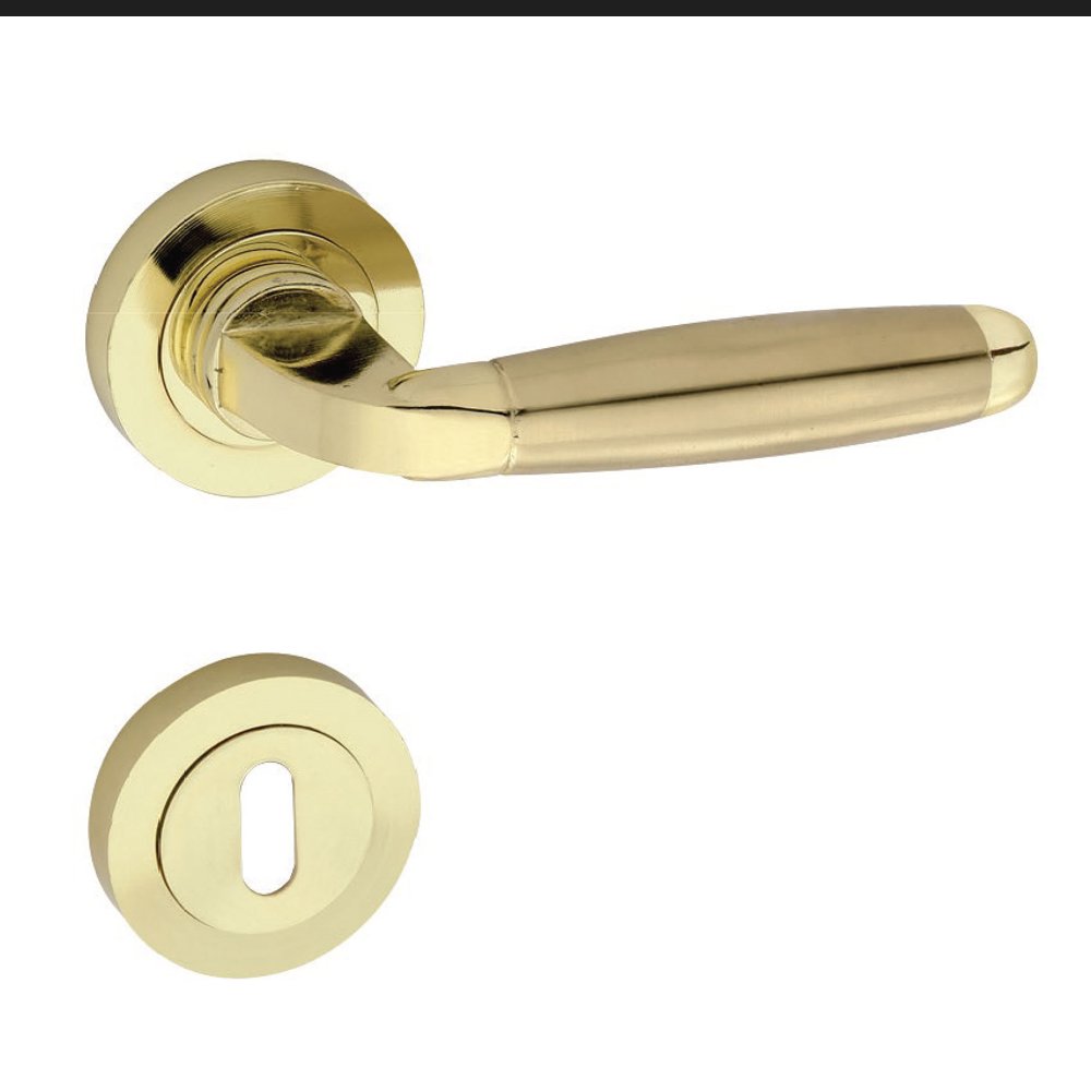 010 import hellas 15-11-23 Πόμολο Πόρτας Import Hellas No Ζ-023 Χρυσό-Χρυσό ματ - Image 1