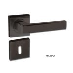 Πόμολο Μεσόπορτας Ζεύγος Import Hellas No 52081 Μαύρο