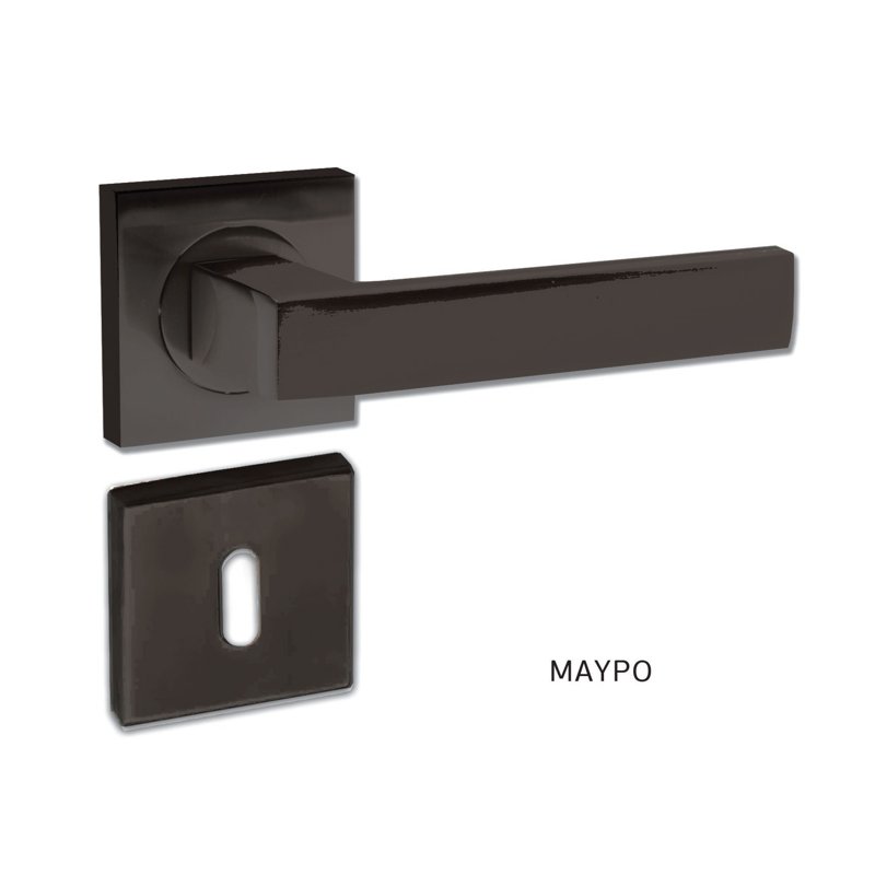 061 import hellas 29-11-23 Πόμολο Μεσόπορτας Ζεύγος Import Hellas No 52081 Μαύρο - Image 1