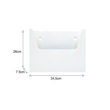 Κουτί Εντύπων 001 Μεταλλικό Λευκό