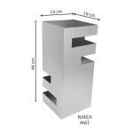 Ομπρελοθήκη Μεταλλική Νίκελ ματ