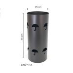 Ομπρελοθήκη Στρογγυλή Μεταλλική Σκουριά