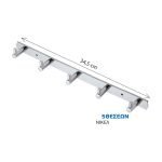 Κρεμάστρα Τοίχου Μεταλλική 5 Θέσεων Νικέλ 21063