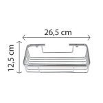 Παραλληλογραμμη Σπογγοθήκη Μονή Χρωμέ Αλουμίνιο