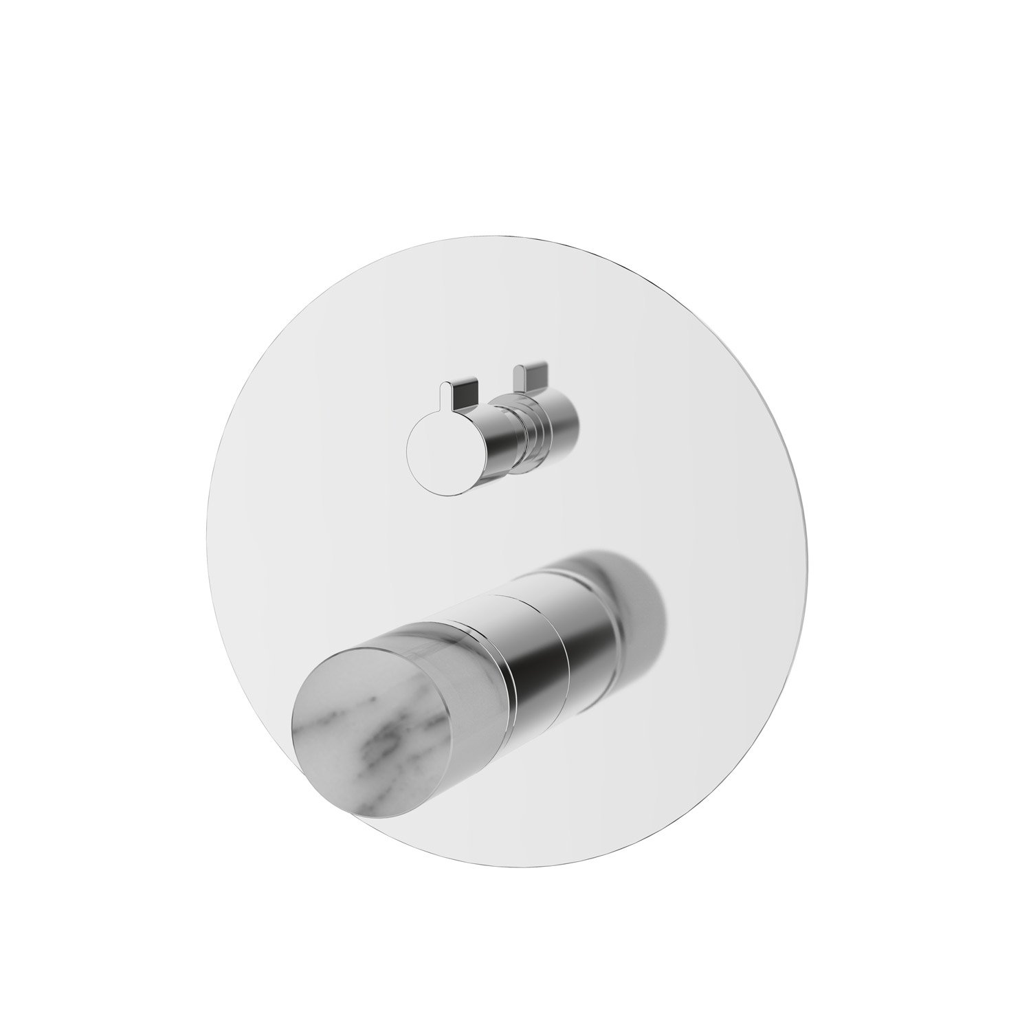 24668-425A-MB Μίκτης ντους διπλός JOAN Marmo Bianco 24668-425A-MB KARAG - Image 1