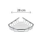 Γωνιακή Σπογγοθήκη Μονή Χρωμέ Αλουμίνιο