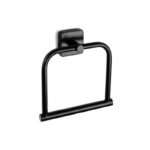 Πετσετοκρεμάστρα κρίκος τετραγ. QUATTRO 4224 55 Μαύρος ματ KARAG