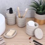 Σετ 4 τεμάχια αξεσουάρ μπάνιου polyresin 6422-6423-6424-6425 Eurocasa