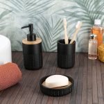 Σετ 3 τεμάχια αξεσουάρ μπάνιου polyresin 6462-6453-6454 Eurocasa