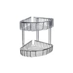 Καλάθι γωνιακό διπλό σχαρωτό RETI 963888 Χρωμέ KARAG 21x21x33cm
