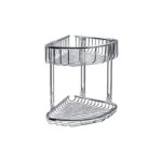Καλάθι γωνιακό διπλό σχαρωτό RETI 9639 Χρωμέ KARAG 21x21x29cm