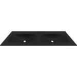 Νιπτήρας επίπλου διπλός ANIM 120 Black BDVIV122BK46 KARAG 120,5x46,5x12cm