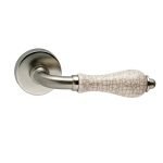 Πόμολο Πόρτας Viometale Νίκελ Ματ Κρακελέ Πορσελάνη