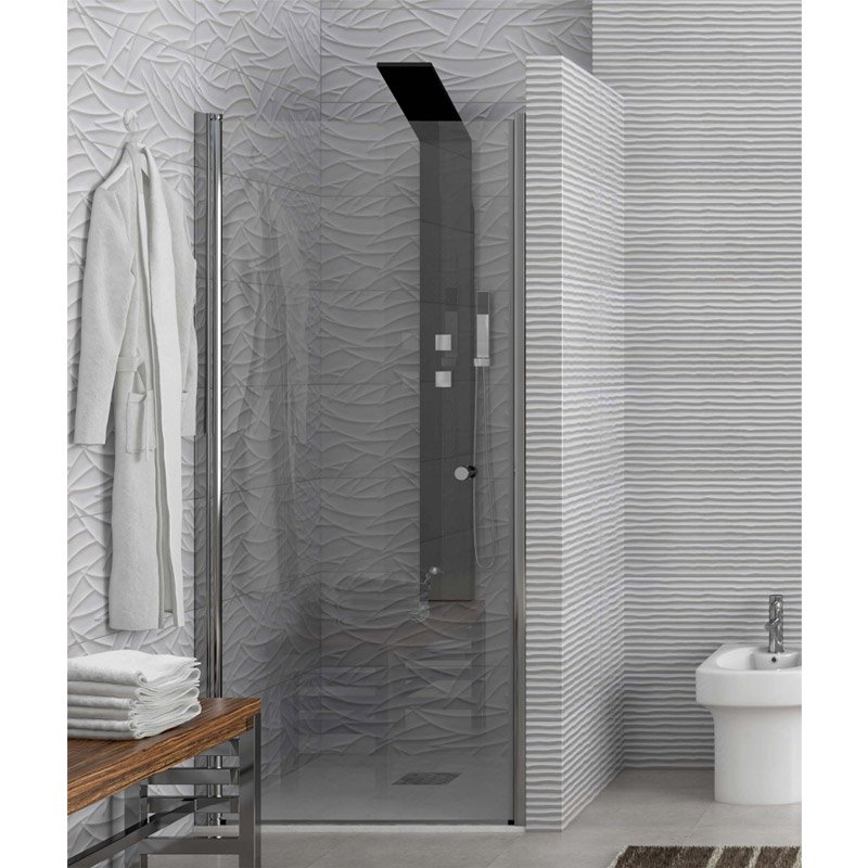S470185 Καμπίνα από τοίχο σε τοίχο με διάφανο κρύσταλλο S4 KARAG 70-75x185cm - Image 1