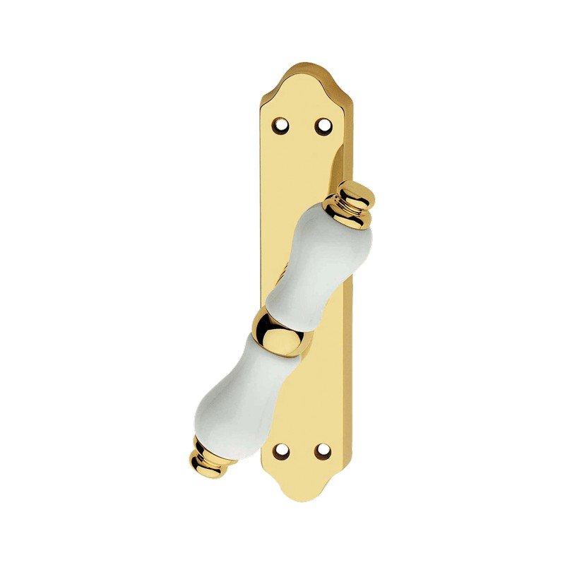 cat-dalia-cr-window-handle Ιταλικό Γρυλόχερο Dalia σε Χρυσό με λευκή πορσελάνη 126 - Image 1