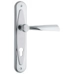 Ιταλικό Πόμολο με πλάκα Elika σε Ματ Χρώμιο 106