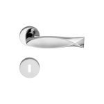 Ιταλικό Πόμολο Fish με ροζέτα σε Νίκελ Ματ 063 - Image 4