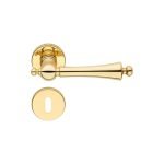 Ιταλικό Πόμολο με ροζέτα Heidi σε Χρυσό 078 - Image 2