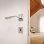 Ιταλικό Πόμολο Conica Zincral με ροζέτα σε Ματ Χρώμιο 020 - Image 2