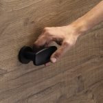 Ιταλικό Πόμολο Entry με ροζέτα σε Μάυρο Ματ 046 - Image 2