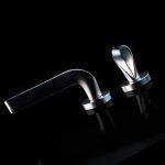 Ιταλικό Πόμολο με ροζέτα Spirit σε Χρώμιο Σατινέ 011 - Image 4