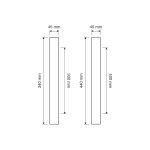 Ιταλική Λαβή Era σε Μαύρο Ματ/Χρώμιο 053 - Image 2