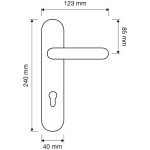 Ιταλικό Πόμολο με πλάκα Ibiza σε Επίχρυσο 070 - Image 2