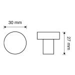 Ιταλικό Πόμολακί Rose σε Ματ Μπρονζέ 020 - Image 2