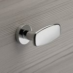 Ιταλικό Πόμολο Entry με ροζέτα σε Χρώμιο 040 - Image 3