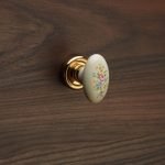 Ιταλικό Πόμολο με ροζέτα Flavia σε Χρυσό 094 - Image 2