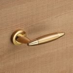 Ιταλικό Πόμολο με ροζέτα Havana σε Ματ/Χρυσό 080 - Image 2