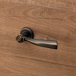 Ιταλικό Πόμολο με ροζέτα Rose σε Ματ Μπρονζέ 025 - Image 4