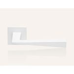 Ιταλικό Πόμολο Conica Zincral με ροζέτα σε Λευκό Ματ 017